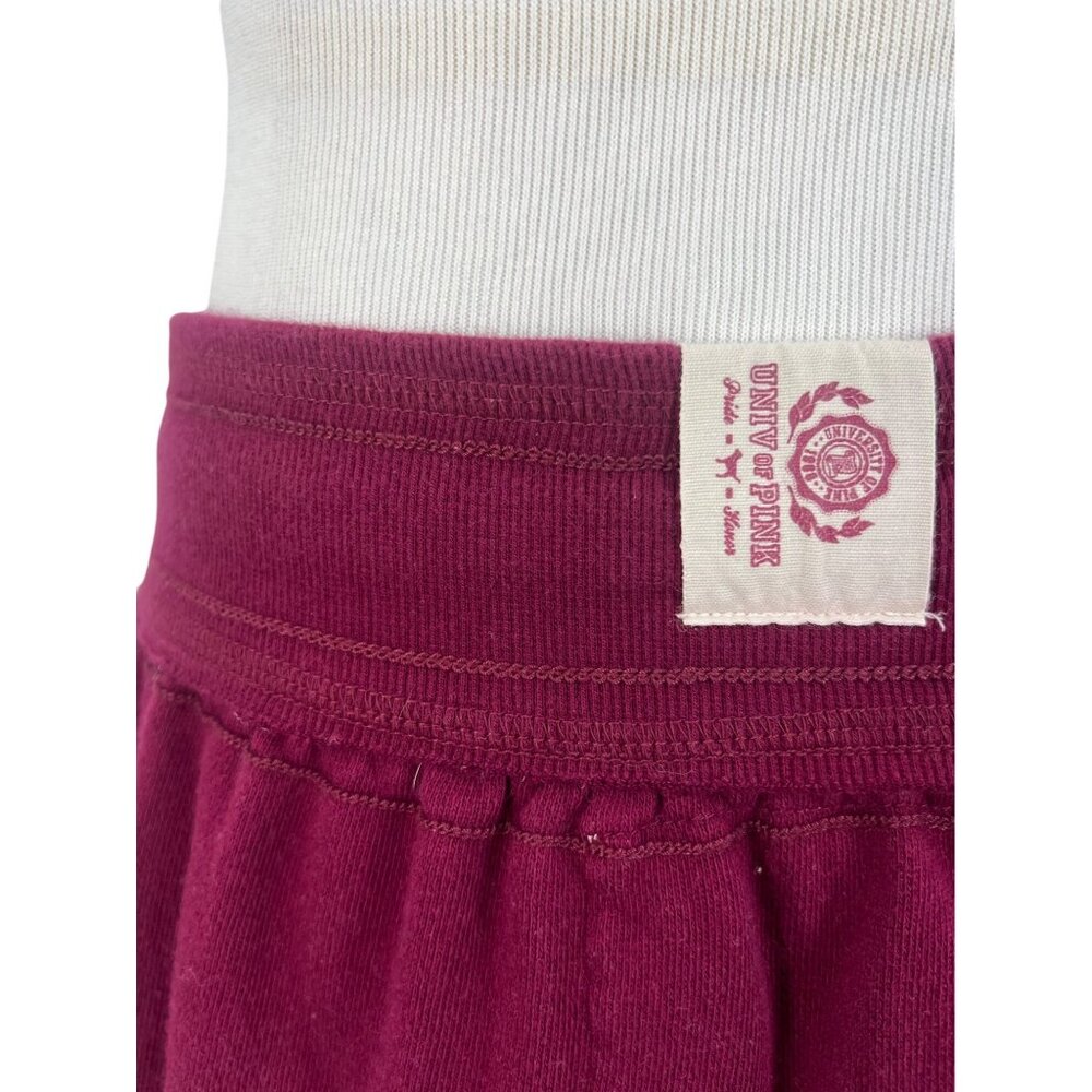 RARE Vintage Y2K Victoria's Secret PINK Burgundy Logo Mini Skirt - Picture 10 of 16